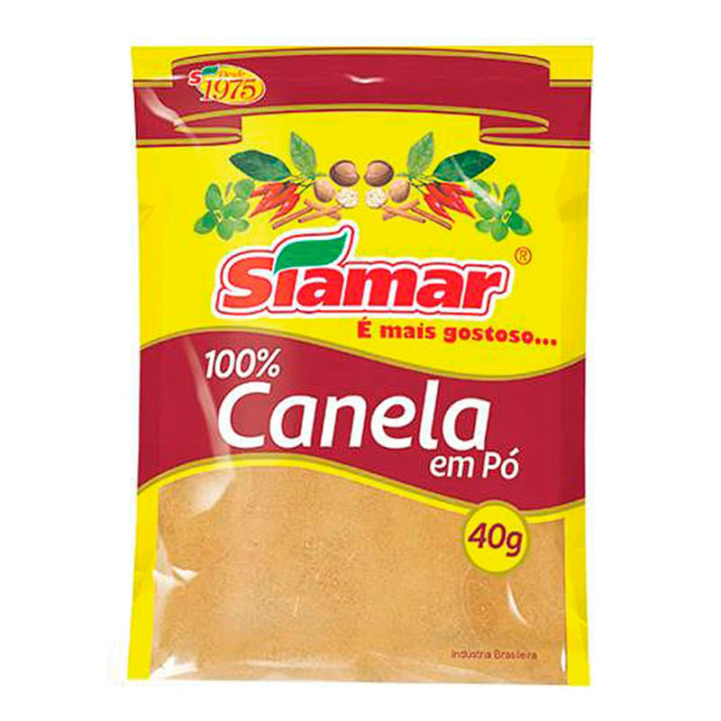 Canela Em Pó Siamar Com 40g