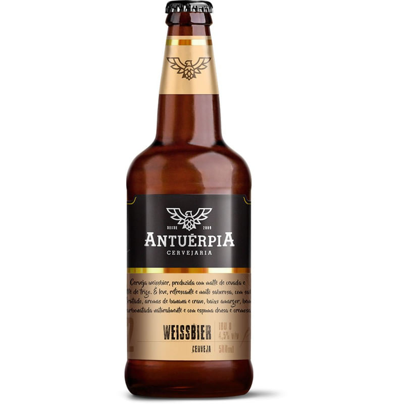 Cerveja Artesanal Antuérpia 02 Weissbier Garrafa 600ml