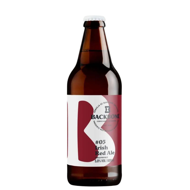 Cerveja Artesanal Backbone Irish Red Ale Garrafa 600ml