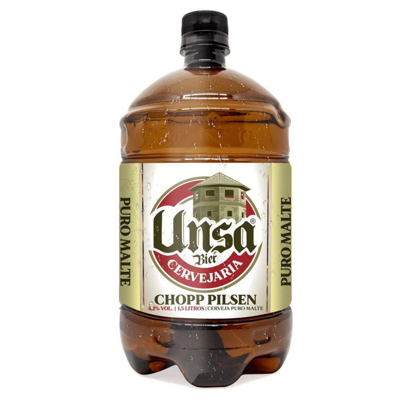 Cerveja Chopp Pilsen Unsa Bier Pet 1,5 Litros