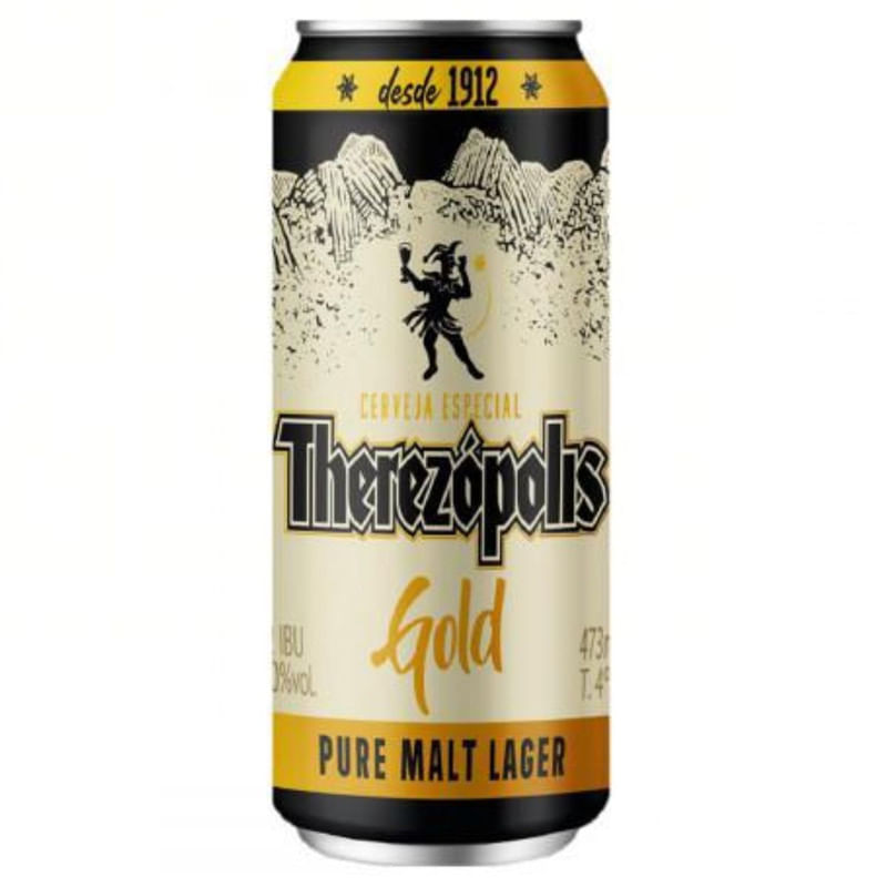 Cerveja Gold Lager Therezópolis Lata 473ml