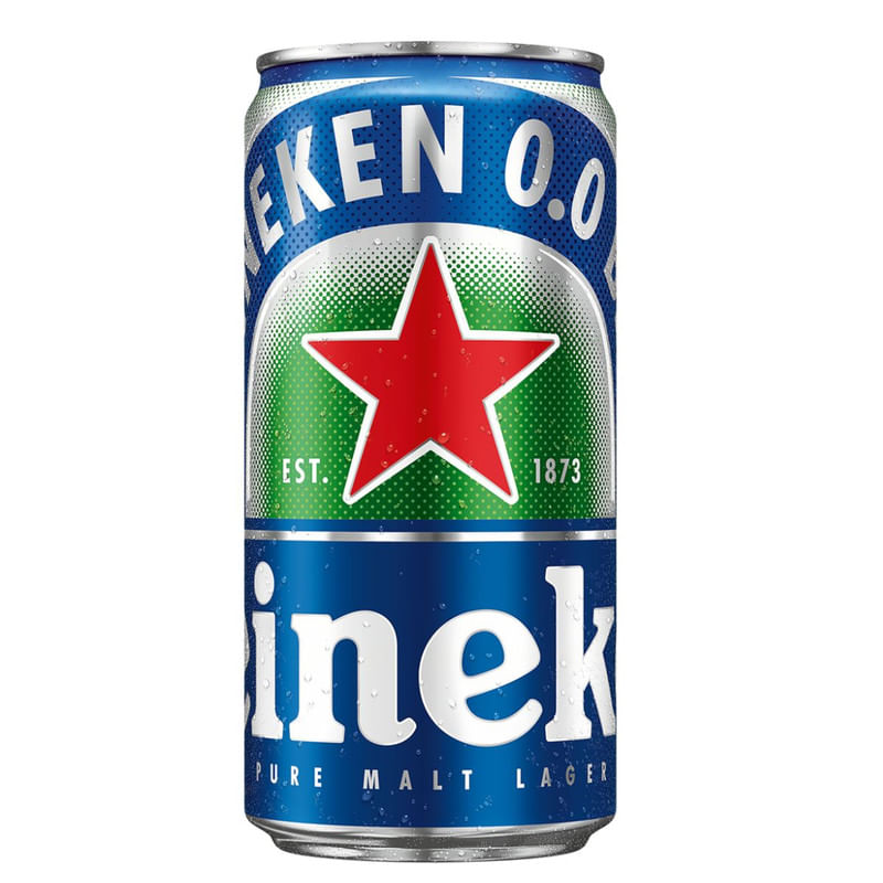 Cerveja Lager Puro Malte Zero Álcool Heineken Lata 269ml