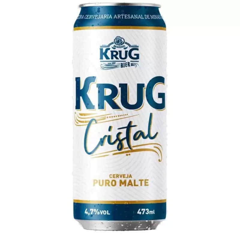 Cerveja Puro Malte Krug Cristal Lata 473ml