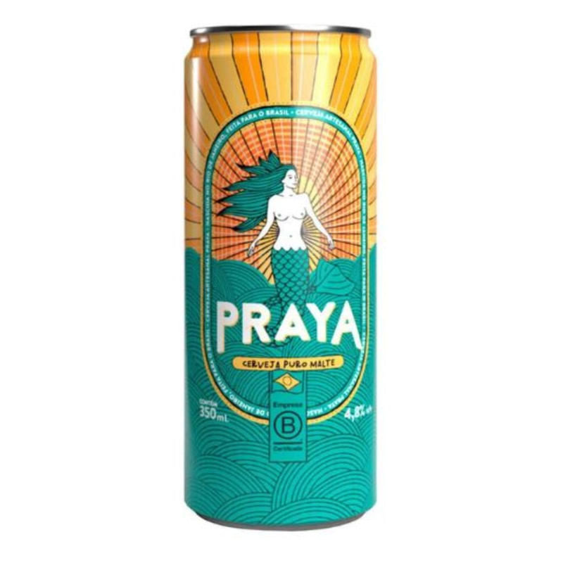 Cerveja Puro Malte Praya Com 355ml