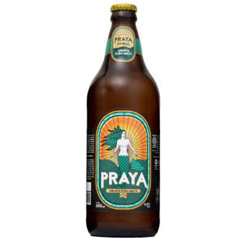 Cerveja Puro Malte Praya Garrafa 600ml