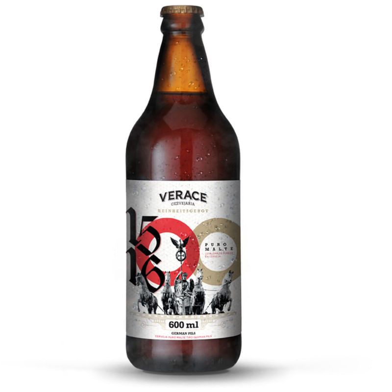 Cerveja Verace 1516 German Pilse Garrafa 600ml