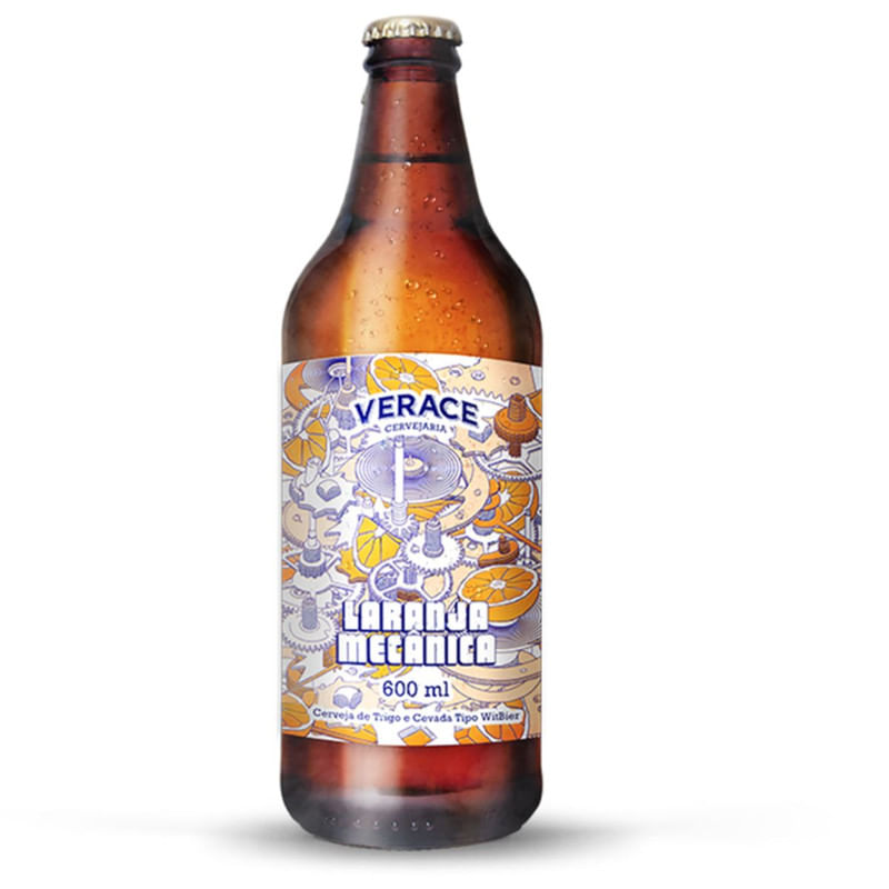 Cerveja Verace Laranja Mecânica Witbier Garrafa 600ml