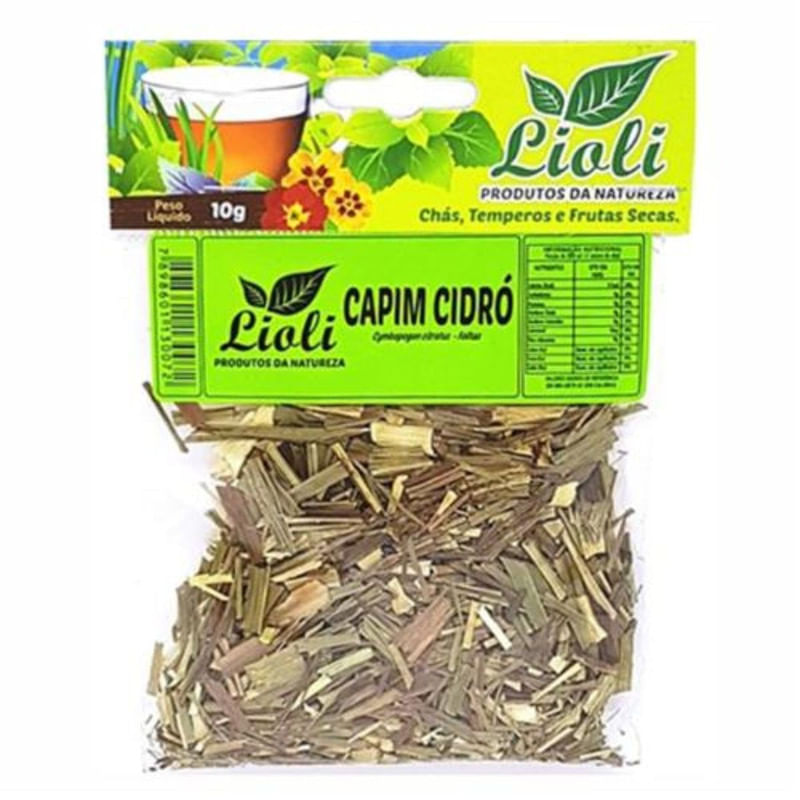 Chá Capim Cidro Lioli com 10 g