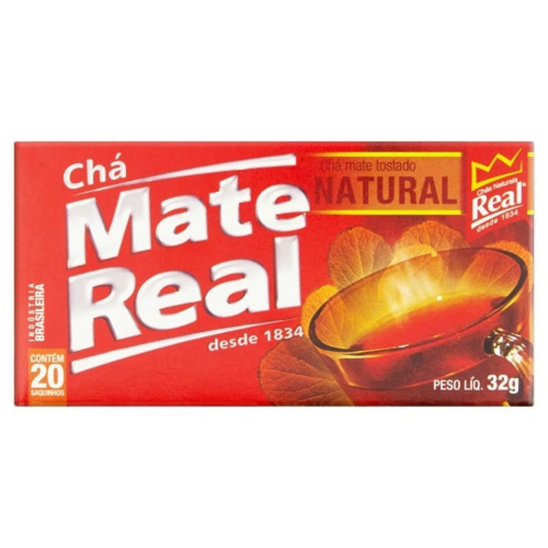 Chá Mate Real Natural 32g 20 Unidades