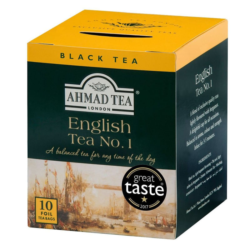 Chá Preto English Tea No. 1 Ahmad Tea London 10 Unidades  20g