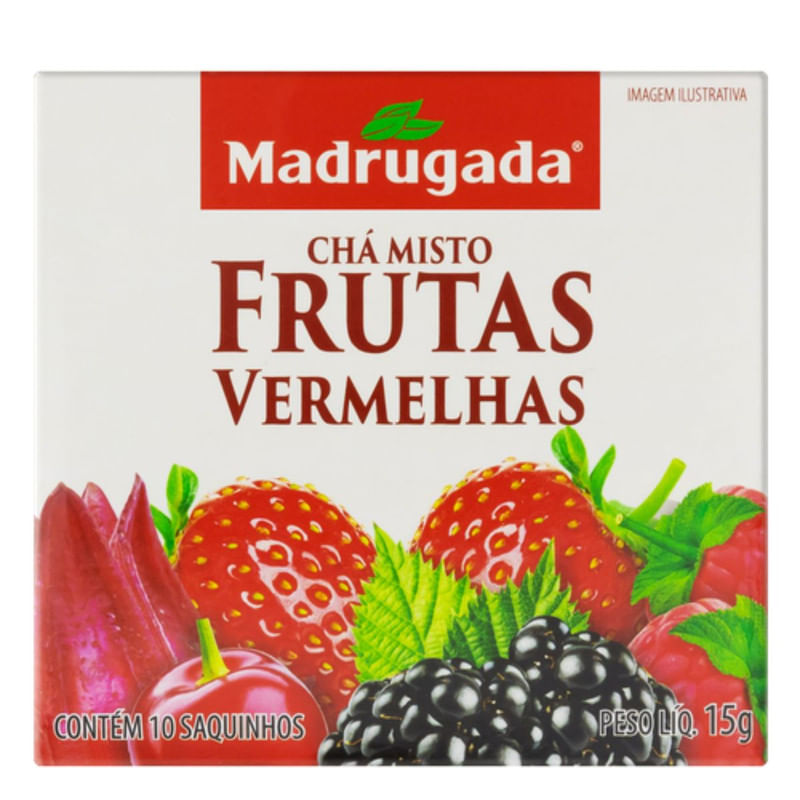 Chá de Frutas Vermelhas Madrugada 10 Unidades 15g