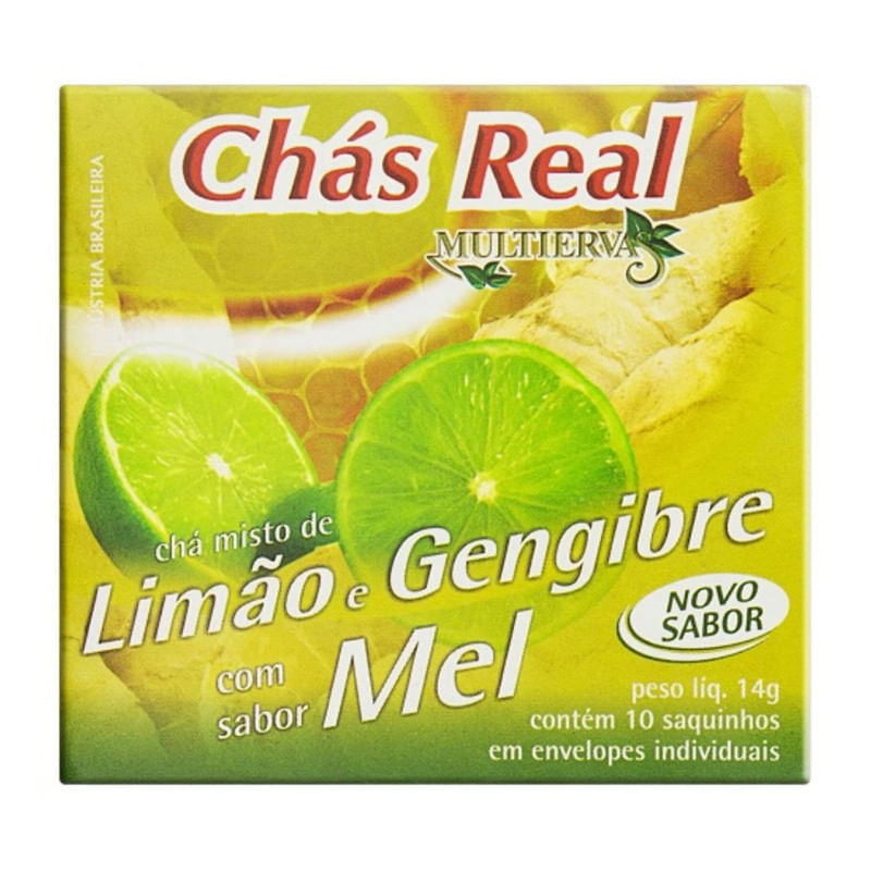 Chás Real Com Limão, Gengibre e Mel 14g