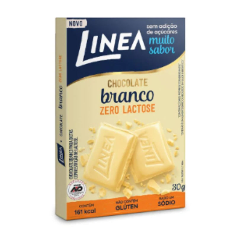 Chocolate Branco Zero Lactose Linea 30g