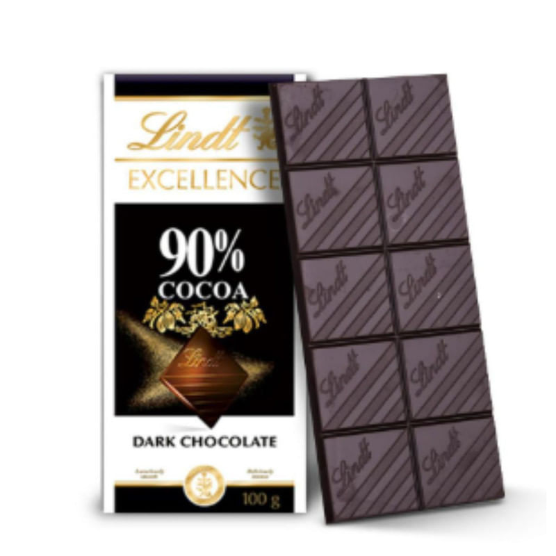 Chocolate Suíço 90% Cacau Dark Lindt 100g