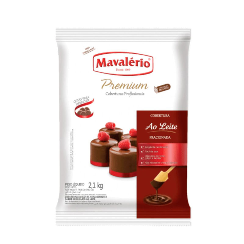 Cobertura Em Gotas De Chocolate Premium Mavalério 1,010kg