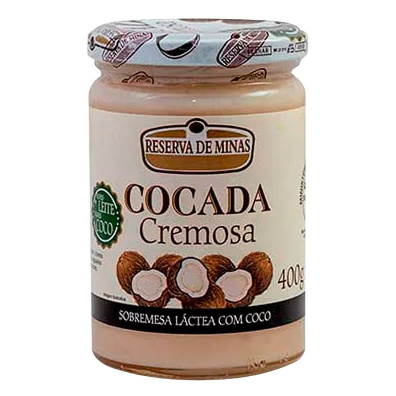 Cocada Cremosa Premium Sem Glúten Reserva de Minas Pote 400g