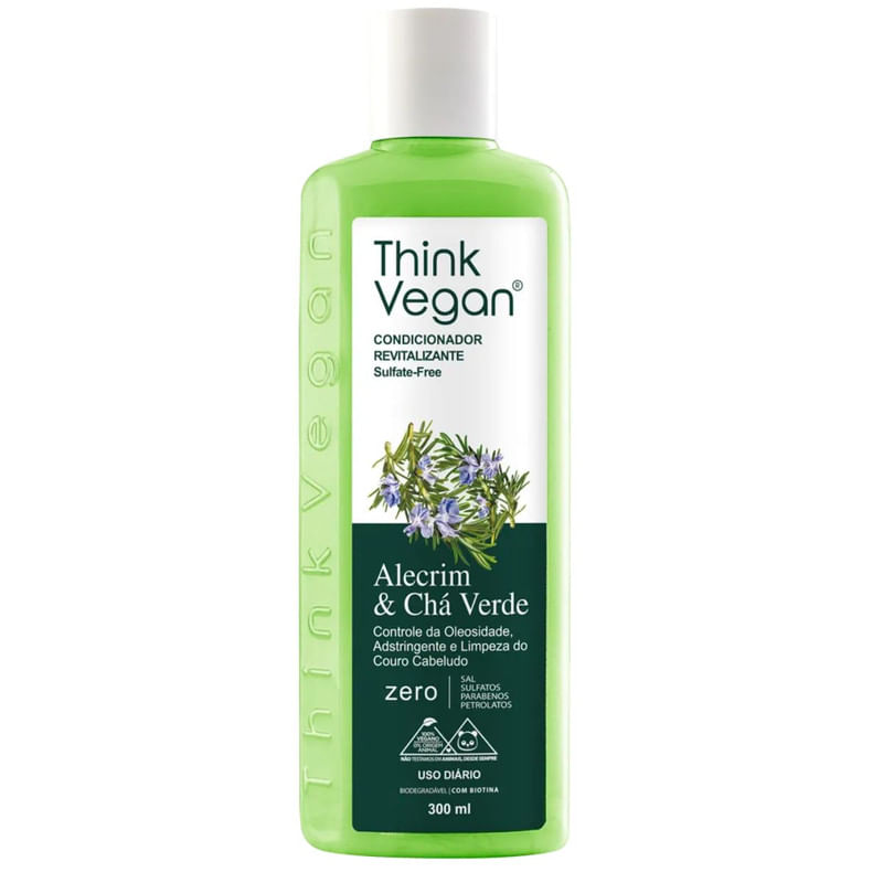 Condicionador Chá Verde e Alecrim Think Vegan 300ml