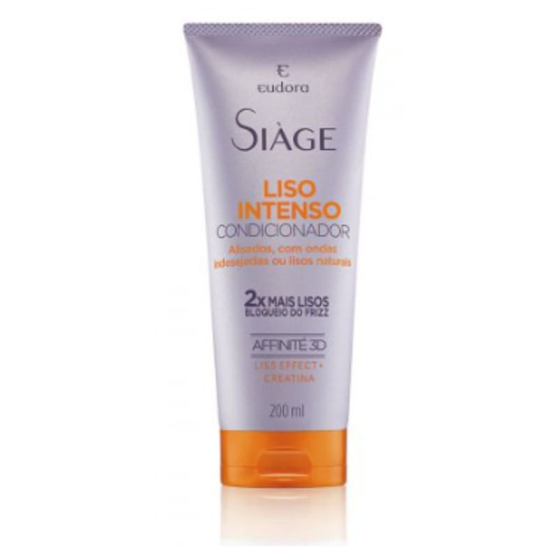 Condicionador Eudora Siàge Liso Intenso com 200 ml