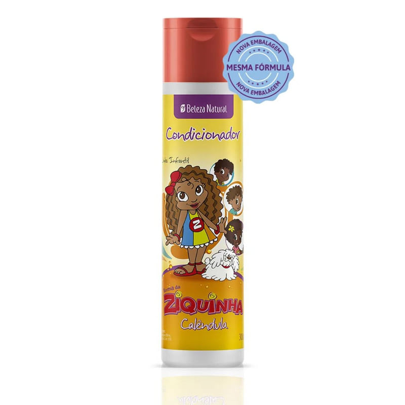 Condicionador Infantil Beleza Natural Turma da Ziquinha Frasco 300ml