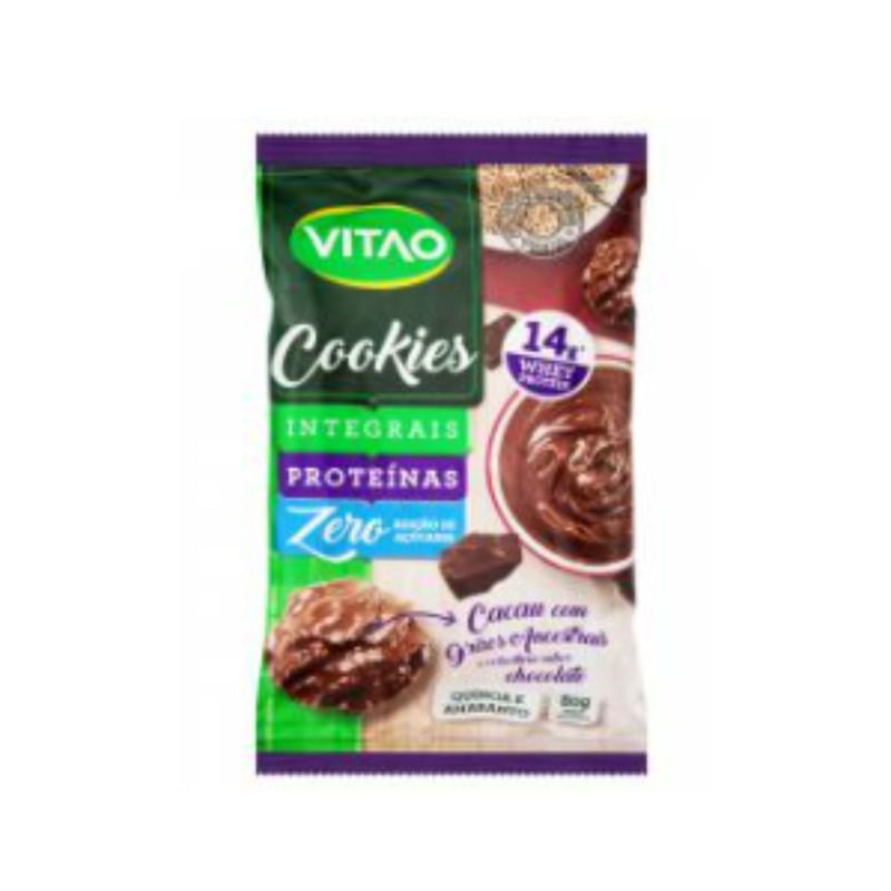 Cookie com Grãos Ancestrais e Cacau com Cobertura Chocolate Vitao 80g