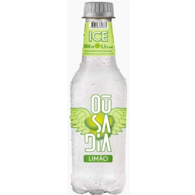 Coquetel Alcoólico Ousadia Ice Limão Garrafa 300ml