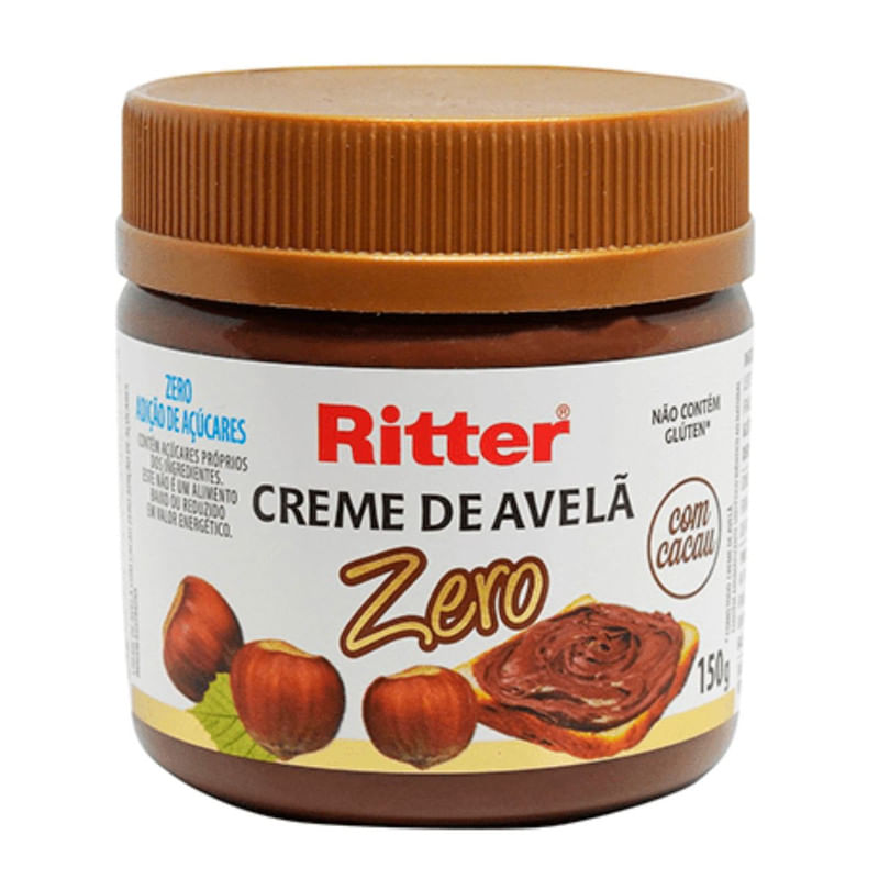 Creme Avelã Zero Açúcar Ritter Pote 150g