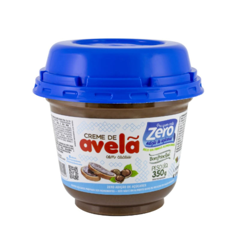 Creme Avelã Zero Cacau Bom Princípio 160g