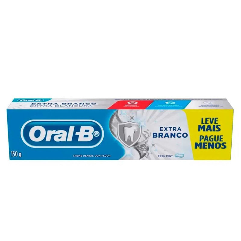 Creme Dental Extra Branco Oral B Caixa 150g