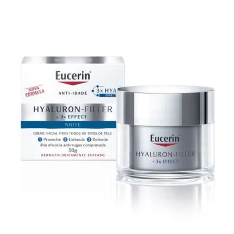 Creme Facial Antirrugas Hyaluron-Filler Noite Com 50g