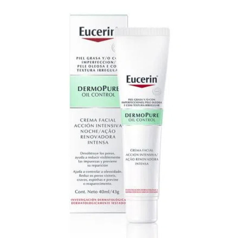 Creme Facial DermoPure Oil Control Eucerin Com 40ml