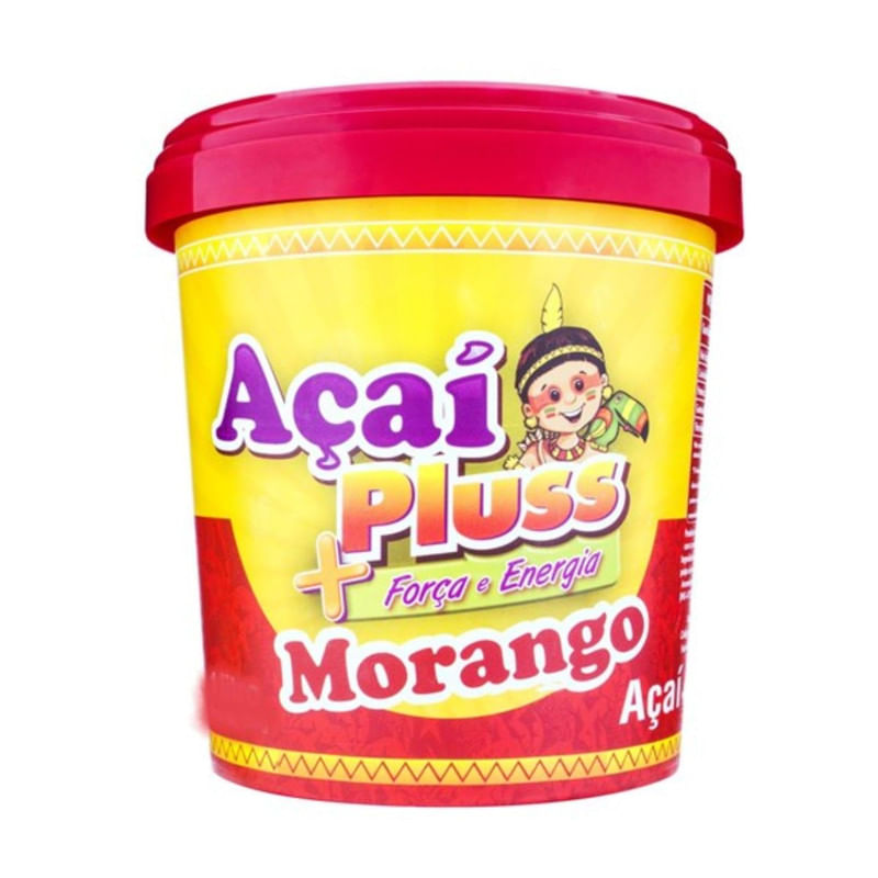 Creme de Açaí com Morango Fruta Pluss 900ml