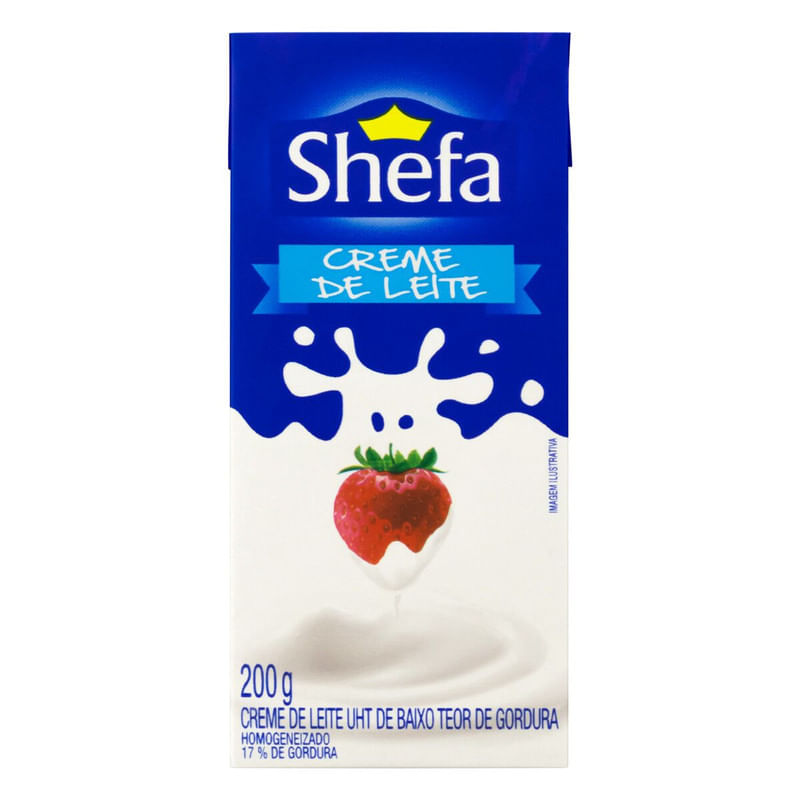 Creme de Leite Shefa Caixa 200g