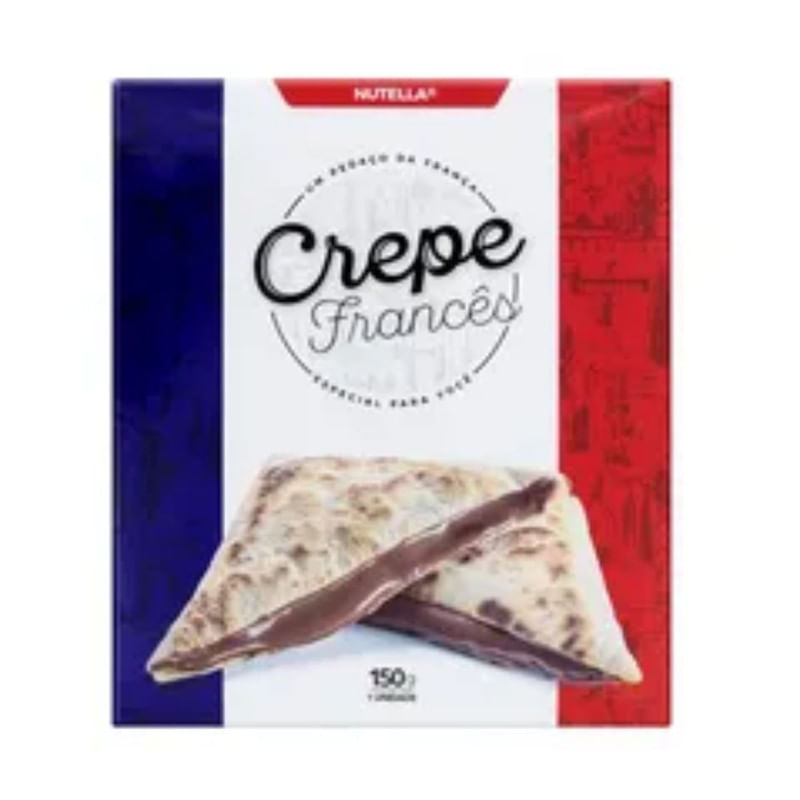 Crepe Francês Congelado Com Recheio De Nutella Èze Crêperie150g