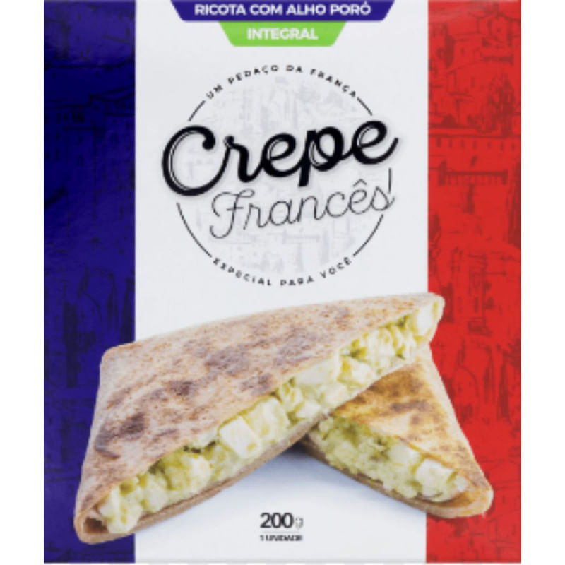 Crepe Frânces Integral Congelado Com Alho Èze Crêperie150g