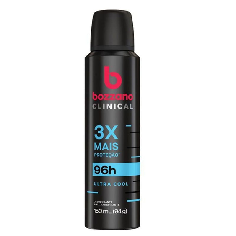 Desodorante Aerosol Clinical Ultra Cool Masculino Bozzano 150ml