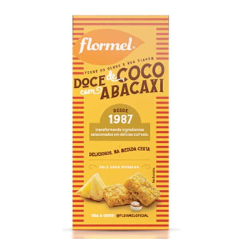 Doce de Coco com Abacaxi Zero Flormel 20g