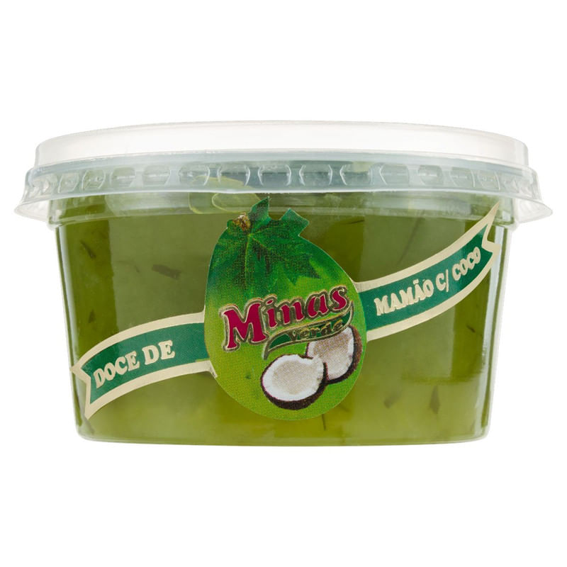 Doce de Mamão com Coco Cremoso Minas Verde Pote 300g