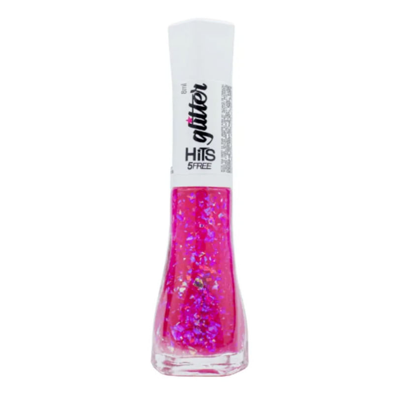 Esmalte Hits Glitter Jelly Cherry com 8 ml