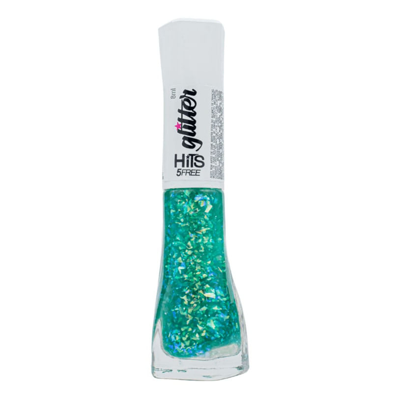 Esmalte Hits Glitter Jelly Lemon com 8 ml