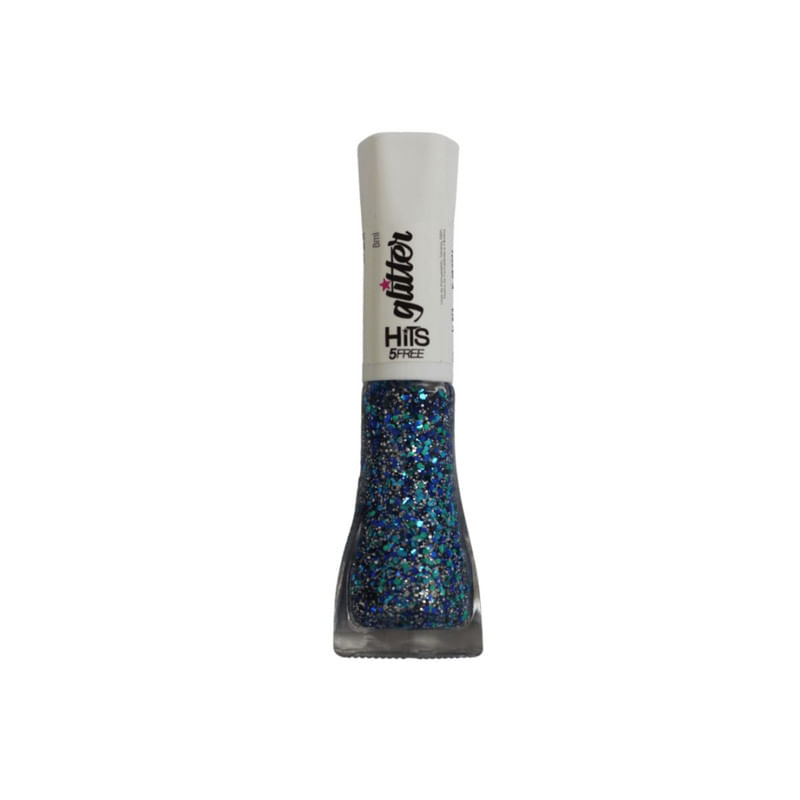 Esmalte Hits Glitter World Lima com 8 ml