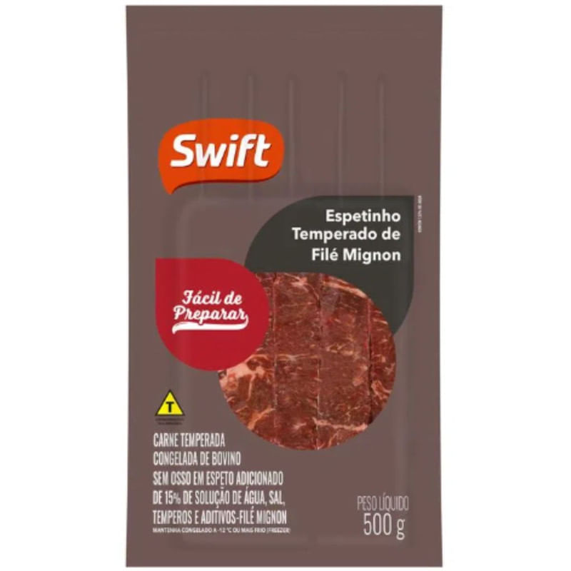 Espetinho de Filé Mignon Swift Pacote 500g