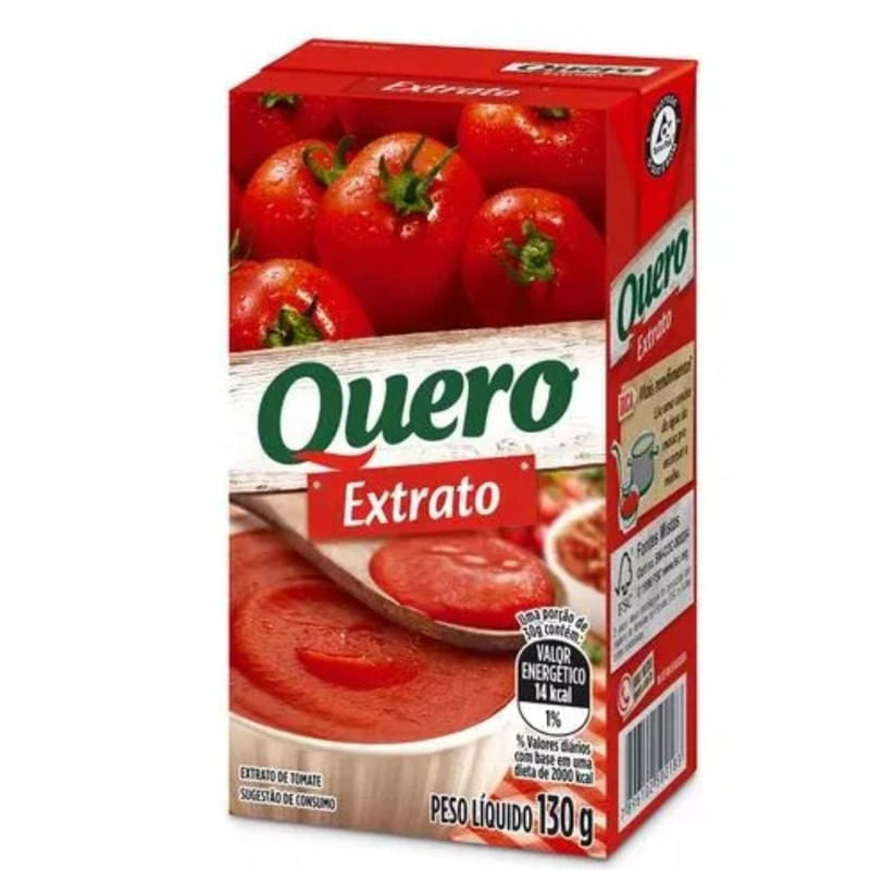 Extrato de Tomate Tradicional Quero 130g