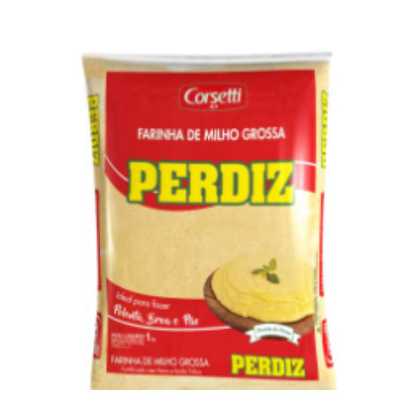 Farinha De Milho Grossa Perdiz 1kg