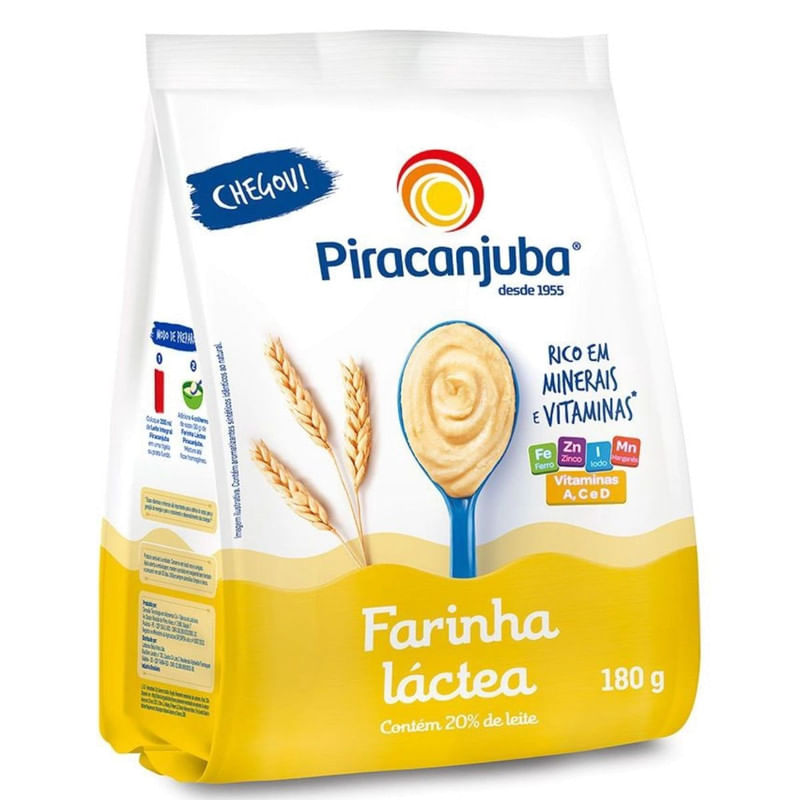 Farinha Láctea Piracanjuba Pacote 180g