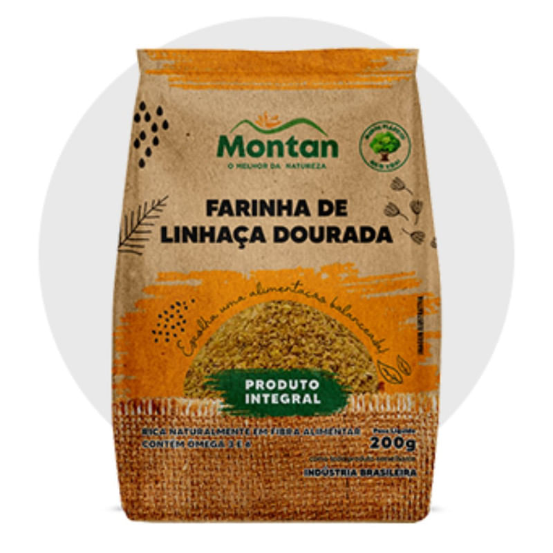 Farinha de Linhaça Dourada Montan 200g