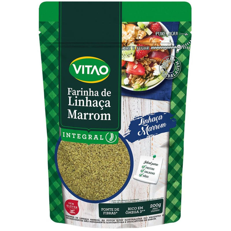 Farinha de Linhaça Marrom Vitão 200g