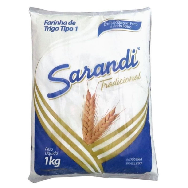 Farinha de Trigo Sarandi Pacote 1Kg