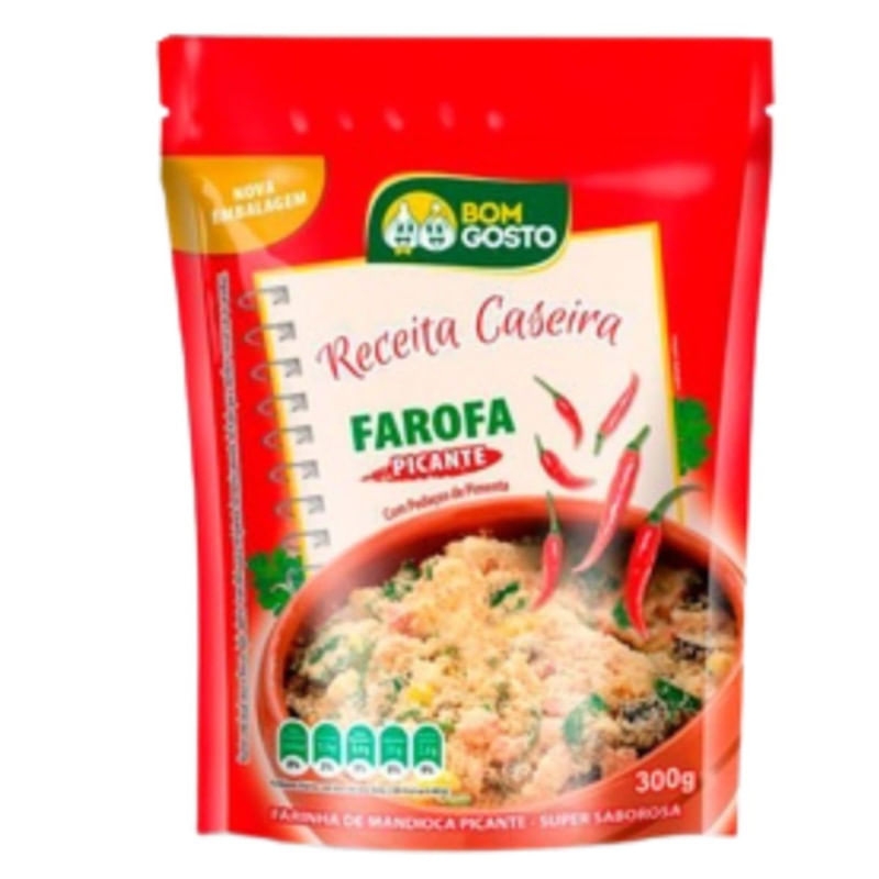 Farofa Caseira Picante Bom Gosto 300g