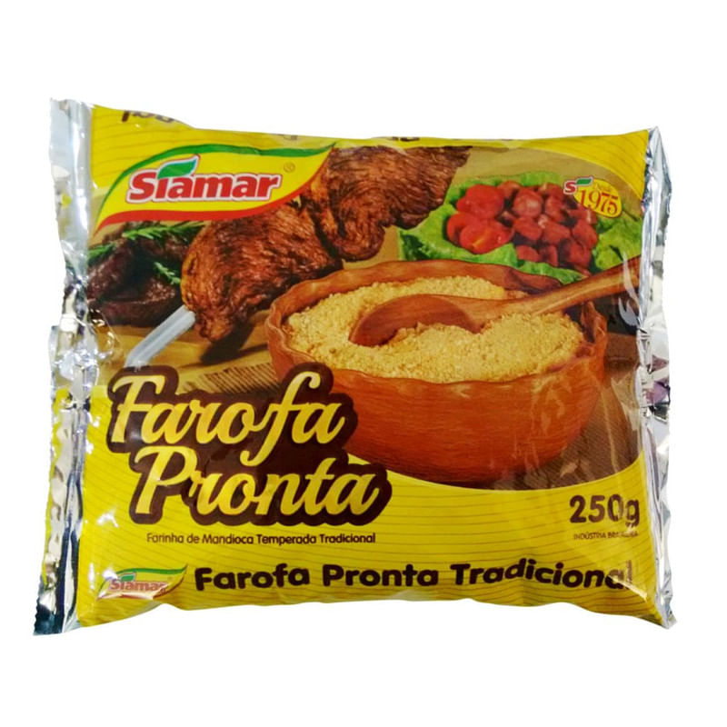 Farofa de Mandioca Siamar Temperada 250 g