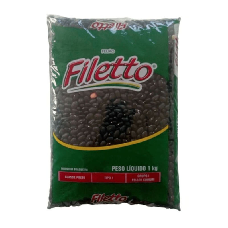 Feijão Preto Filetto Tipo 1 1Kg